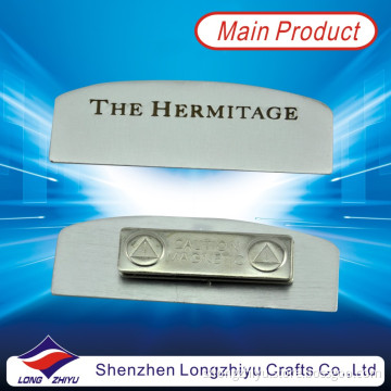 Magnetic Metal Engraved Name Badge for Company (LZY-2013000023)